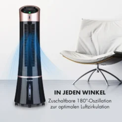 Skyscraper Ice 4-in-1 Luftkühler Ventilator 210 M³/h 30 W Oszillation Mobil Fernbedienung -Deutschland Klarstein Verkaufs-Shop 10035835 de 0005 logo