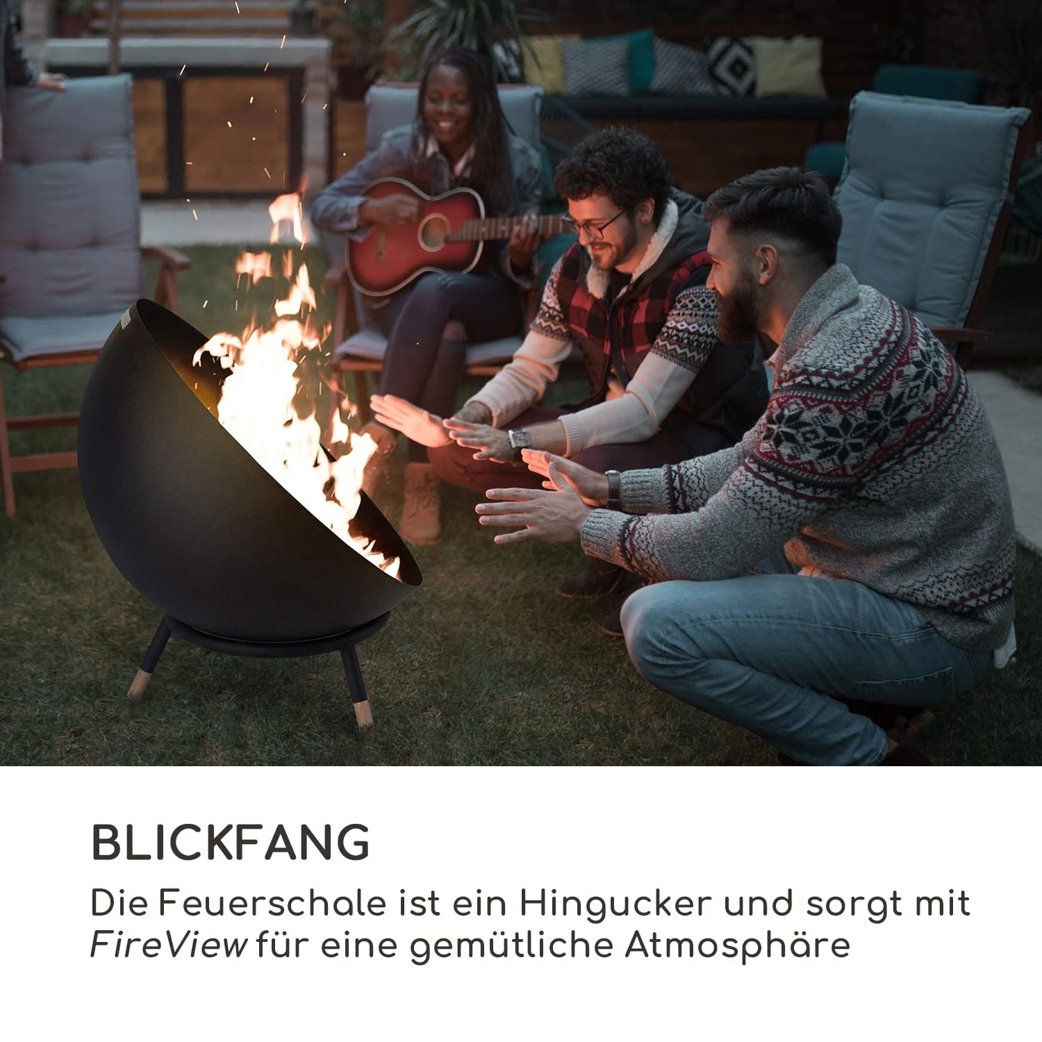 Fireball Wood kippbare Stahl-Feuerschale Garten Terrasse Ø 66 cm Fireball Wood Kippbare Stahl-Feuerschale Garten Terrasse Ø 66 Cm -Deutschland Klarstein Verkaufs-Shop 10035848 de 0005 logo