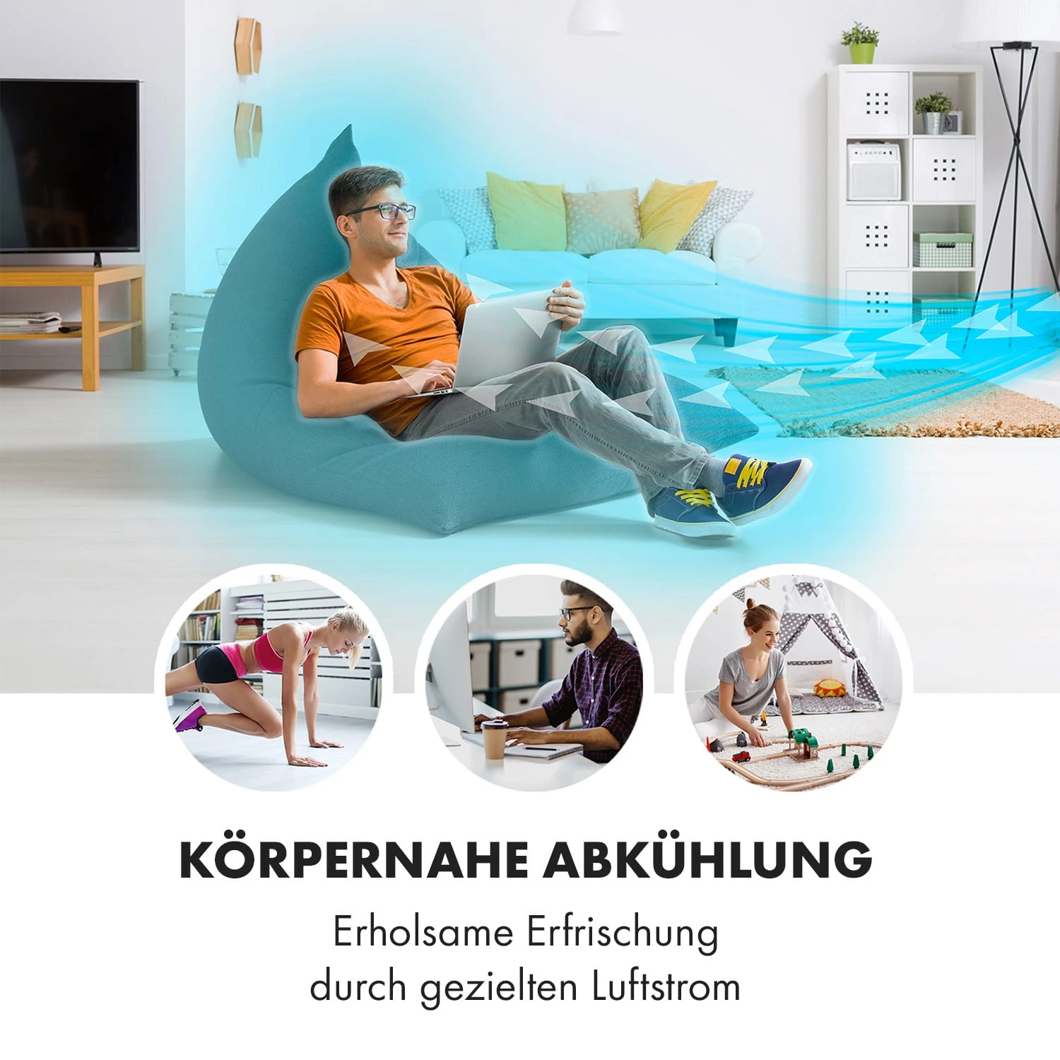 Iceberg Breeze 2-in-1 Luftkühler 65 Watt 283 m3/h 10 L Tank 2 Kühlakkus Iceberg Breeze 2-in-1 Luftkühler 65 Watt 283 M3/h 10 L Tank 2 Kühlakkus -Deutschland Klarstein Verkaufs-Shop 10035854 de 0002 logo