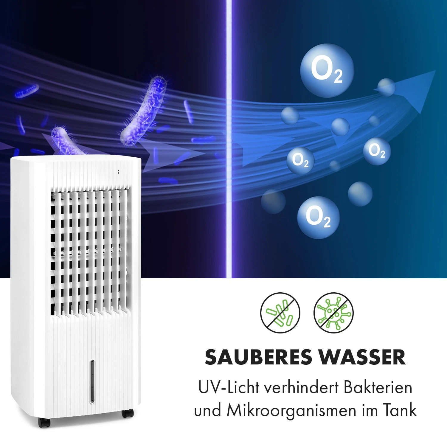 Iceberg Pure Luftkühler Luftdurchsatz: 283 m³/h 65 W Tank: 5 Liter Iceberg Pure Luftkühler Luftdurchsatz: 283 M³/h 65 W Tank: 5 Liter -Deutschland Klarstein Verkaufs-Shop 10035856 de 0005 logo