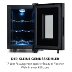 Bellevin 6 Uno Weinkühlschrank 17 Liter 11-18 °C SingleZone LED 2 Bellevin 6 Uno Weinkühlschrank 17 Liter 11-18 °C SingleZone LED -Deutschland Klarstein Verkaufs-Shop 10035858 de 0003 logo