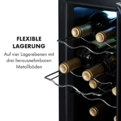 Reserva 8 Slim Uno Weinkühlschrank 8 Flaschen 23 Liter Edelstahl -Deutschland Klarstein Verkaufs-Shop 10035861 de 0007 logo