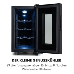 Bellevin 8 Uno Weinkühlschrank 23 Liter 11-18 °C LED Touch SingleZone -Deutschland Klarstein Verkaufs-Shop 10035862 de 0003 logo
