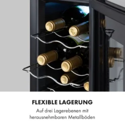 Bellevin 8 Uno Weinkühlschrank 23 Liter 11-18 °C LED Touch SingleZone -Deutschland Klarstein Verkaufs-Shop 10035862 de 0007 logo