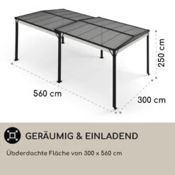Pantheon Solid Sky Expand Pavillon Seitenwände 3x3-5,6 M Aluminium -Deutschland Klarstein Verkaufs-Shop 10035870 de 0004 usp