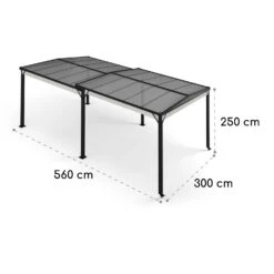 Pantheon Solid Sky Expand Pavillon Seitenwände 3x3-5,6 M Aluminium -Deutschland Klarstein Verkaufs-Shop 10035870 yy 0007 dimensions