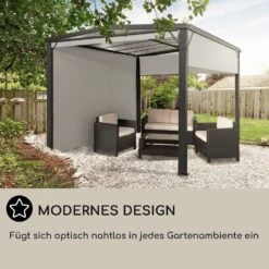 Pantheon Cortina Solid Sky Pergola Vordach 3x3m Polycarbonat -Deutschland Klarstein Verkaufs-Shop 10035872 de 0006 usp