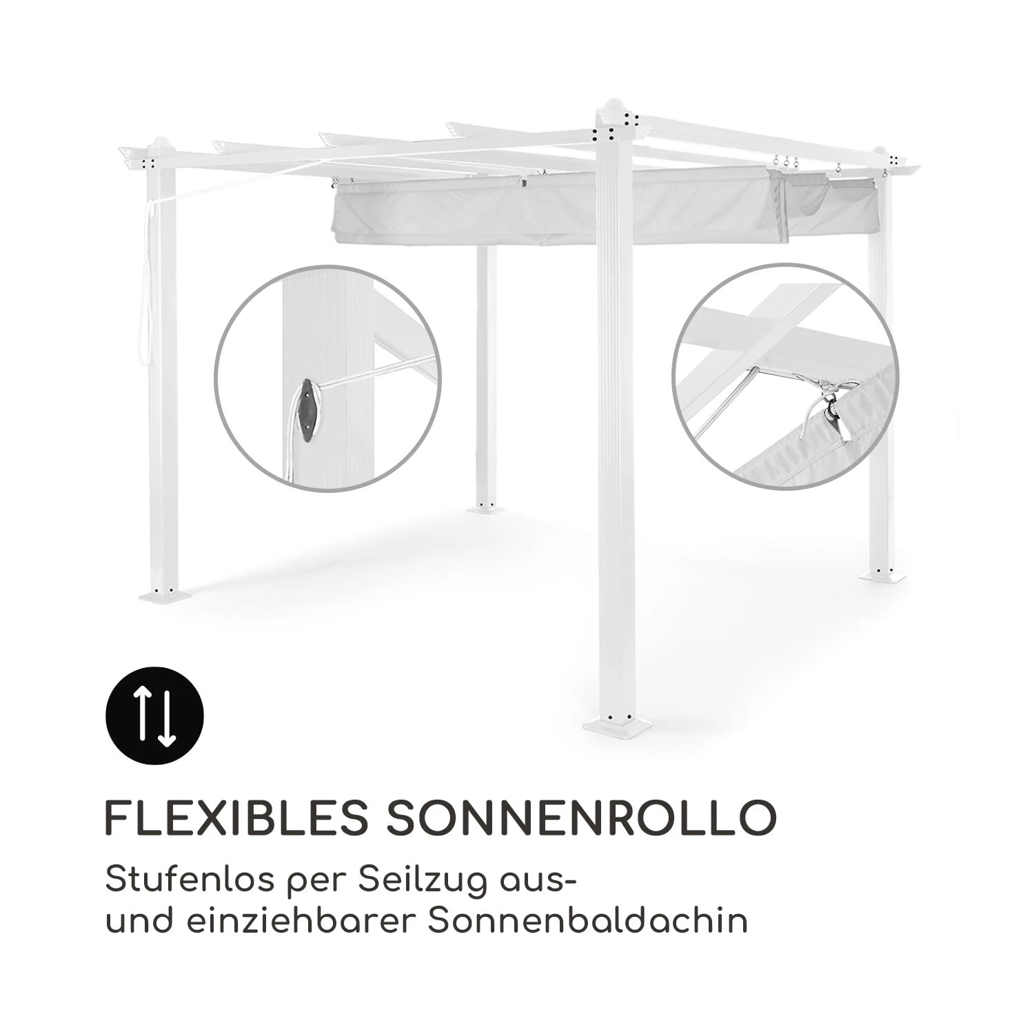 Pantheon Pergola Aluminiumkantrohr 3x3m 4 Eckpfosten wasserabweisend Pantheon Pergola Aluminiumkantrohr 3x3m 4 Eckpfosten Wasserabweisend -Deutschland Klarstein Verkaufs-Shop 10035875 de 0004 logo