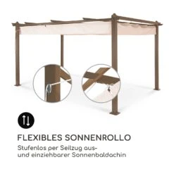 Pantheon Rust Pergola Aluminium 3x4m 6 Eckpfosten Wasserabweisend -Deutschland Klarstein Verkaufs-Shop 10035889 de 0004 logo