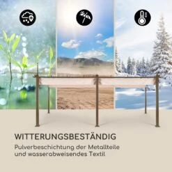 Pantheon Rust Pergola Aluminium 3x6m 6 Eckpfosten Wasserabweisend -Deutschland Klarstein Verkaufs-Shop 10035891 de 0005 logo