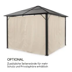 Pantheon Solid Sky Ambient Solar Pavillon Mit Grauem Dach 3x3m Polycarbonat Aluminium -Deutschland Klarstein Verkaufs-Shop 10035899 de 0004 logo