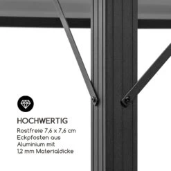 Pantheon Solid Sky Ambient Solar Pavillon Mit Grauem Dach 3x3m Polycarbonat Aluminium -Deutschland Klarstein Verkaufs-Shop 10035899 de 0008 logo