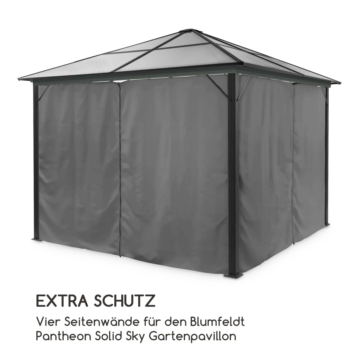 Pantheon Solid Sky Pavillon-Seitenwände 3x3 4 Stück 140g/m² Pantheon Solid Sky Pavillon-Seitenwände 3x3 4 Stück 140g/m² -Deutschland Klarstein Verkaufs-Shop 10035901 de 0003 logo