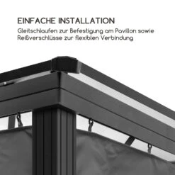 Pantheon Solid Sky Pavillon-Seitenwände 3x3 4 Stück 140g/m² 3 Pantheon Solid Sky Pavillon-Seitenwände 3x3 4 Stück 140g/m² -Deutschland Klarstein Verkaufs-Shop 10035901 de 0004 logo