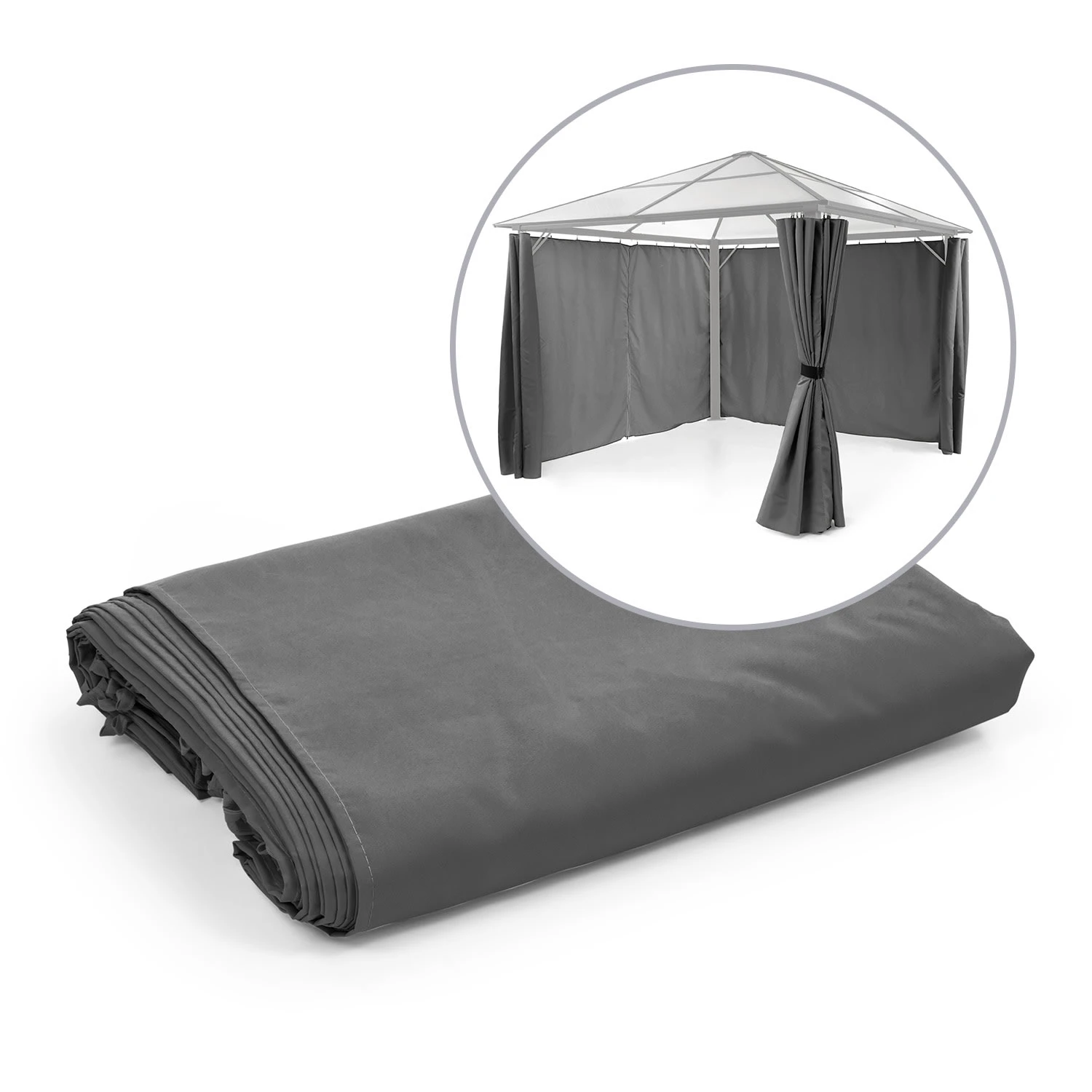 Pantheon Solid Sky Pavillon-Seitenwände 3x3 4 Stück 140g/m² Pantheon Solid Sky Pavillon-Seitenwände 3x3 4 Stück 140g/m² -Deutschland Klarstein Verkaufs-Shop 10035901 yy 0001 titel