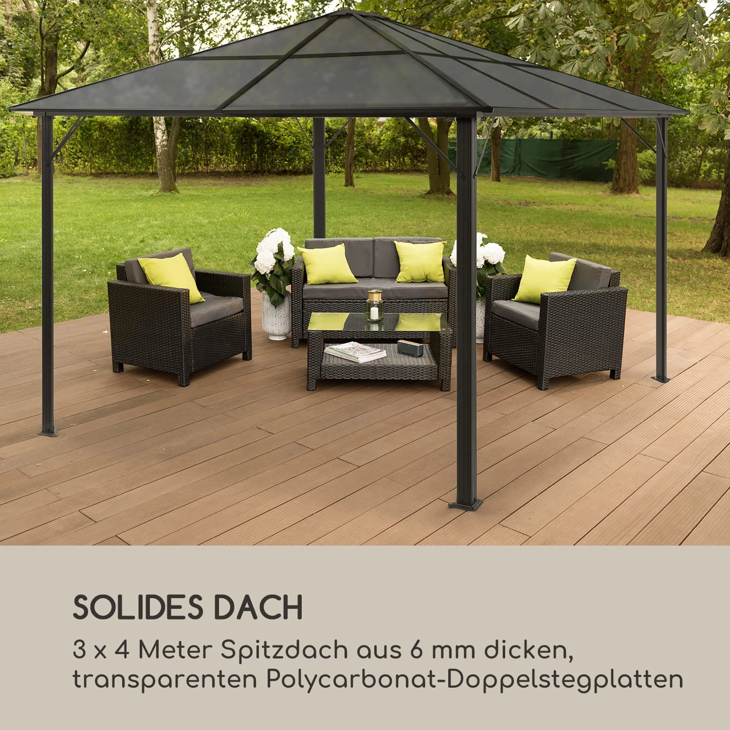 Pantheon Solid Sky Ambient Solar Pavillon 3x4m Polycarbonat Aluminium Pantheon Solid Sky Ambient Solar Pavillon 3x4m Polycarbonat Aluminium -Deutschland Klarstein Verkaufs-Shop 10035906 de 0007 logo
