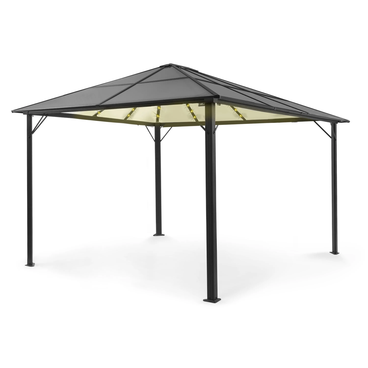 Pantheon Solid Sky Ambient Solar Pavillon 3x4m Polycarbonat Aluminium Pantheon Solid Sky Ambient Solar Pavillon 3x4m Polycarbonat Aluminium -Deutschland Klarstein Verkaufs-Shop 10035906 yy 0001 titel