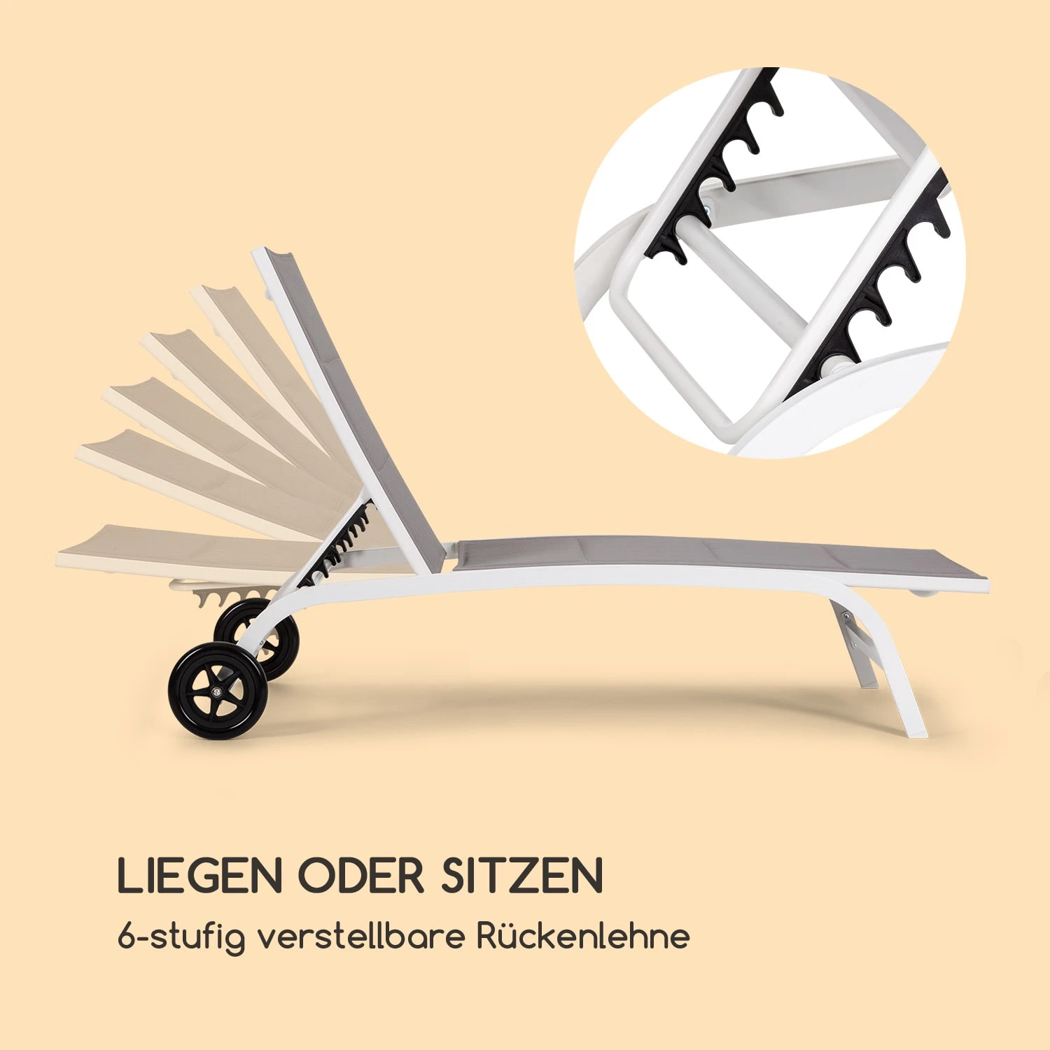 Limala Sonnenliege Lounger Stahl/Aluminium Textilene 150 kg mobil Limala Sonnenliege Lounger Stahl/Aluminium Textilene 150 Kg Mobil -Deutschland Klarstein Verkaufs-Shop 10035921 de 0003 logo