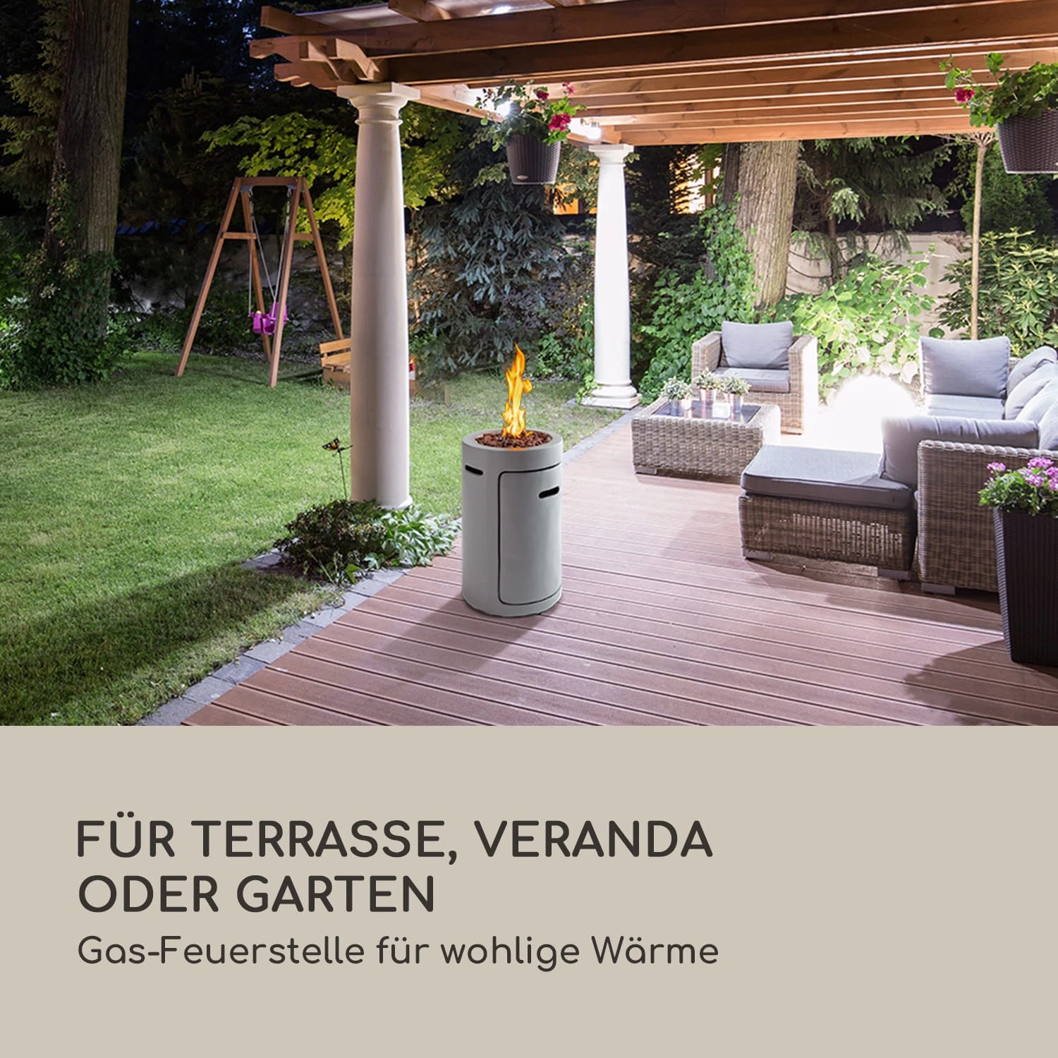 Crete Gas-Feuerstelle 13 kW Flüssiggas Edelstahl Crete Gas-Feuerstelle 13 KW Flüssiggas Edelstahl -Deutschland Klarstein Verkaufs-Shop 10035932 de 0002 logo