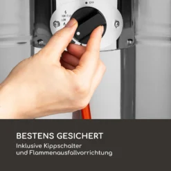 Heatwave Gasheizstrahler 10 KW (728 G/h) Bodenrollen Schutzcover Piezozündung -Deutschland Klarstein Verkaufs-Shop 10035957 de 0004 logo