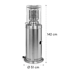Heatwave Gasheizstrahler 10 KW (728 G/h) Bodenrollen Schutzcover Piezozündung -Deutschland Klarstein Verkaufs-Shop 10035957 yy 0008 logo