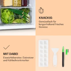 Spitzbergen 83 Kühlschrank 76 Liter Plus 7-Liter-Gefrierfach 2 Böden -Deutschland Klarstein Verkaufs-Shop 10035972 de 0005 logo