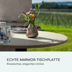 Patras Pearl Bistro-Tisch Jugendstil Marmor Ø 60 Cm H 75 Cm Gusseisern -Deutschland Klarstein Verkaufs-Shop 10035977 de 0003 logo