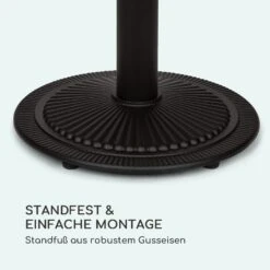 Patras Pearl Bistro-Tisch Jugendstil Marmor Ø 60 Cm H 75 Cm Gusseisern -Deutschland Klarstein Verkaufs-Shop 10035977 de 0005 logo