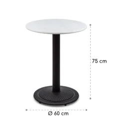 Patras Pearl Bistro-Tisch Jugendstil Marmor Ø 60 Cm H 75 Cm Gusseisern -Deutschland Klarstein Verkaufs-Shop 10035977 yy 0008 logo