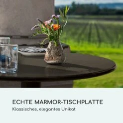 Patras Pearl Bistro-Tisch Jugendstil Marmor Ø 60 Cm H 75 Cm Gusseisern -Deutschland Klarstein Verkaufs-Shop 10035978 de 0003 logo