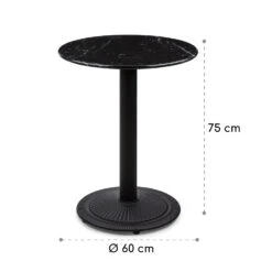 Patras Pearl Bistro-Tisch Jugendstil Marmor Ø 60 Cm H 75 Cm Gusseisern -Deutschland Klarstein Verkaufs-Shop 10035978 yy 0008 logo