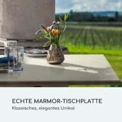 Patras Onyx Bistro-Tisch Mit Jugendstil Marmor 60 X 60 Cm Höhe: 72 Cm Dreibein -Deutschland Klarstein Verkaufs-Shop 10035979 de 0003 logo