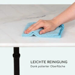 Patras Onyx Bistro-Tisch Mit Jugendstil Marmor 60 X 60 Cm Höhe: 72 Cm Dreibein -Deutschland Klarstein Verkaufs-Shop 10035979 de 0004 logo