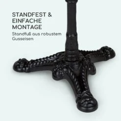 Patras Onyx Bistro-Tisch Mit Jugendstil Marmor 60 X 60 Cm Höhe: 72 Cm Dreibein -Deutschland Klarstein Verkaufs-Shop 10035979 de 0005 logo