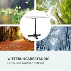 Patras Onyx Bistro-Tisch Mit Jugendstil Marmor 60 X 60 Cm Höhe: 72 Cm Dreibein -Deutschland Klarstein Verkaufs-Shop 10035979 de 0007 logo