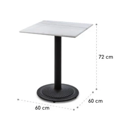 Patras Onyx Bistro-Tisch Mit Jugendstil Marmor 60 X 60 Cm Höhe: 72 Cm Rund -Deutschland Klarstein Verkaufs-Shop 10035980 yy 0008 logo