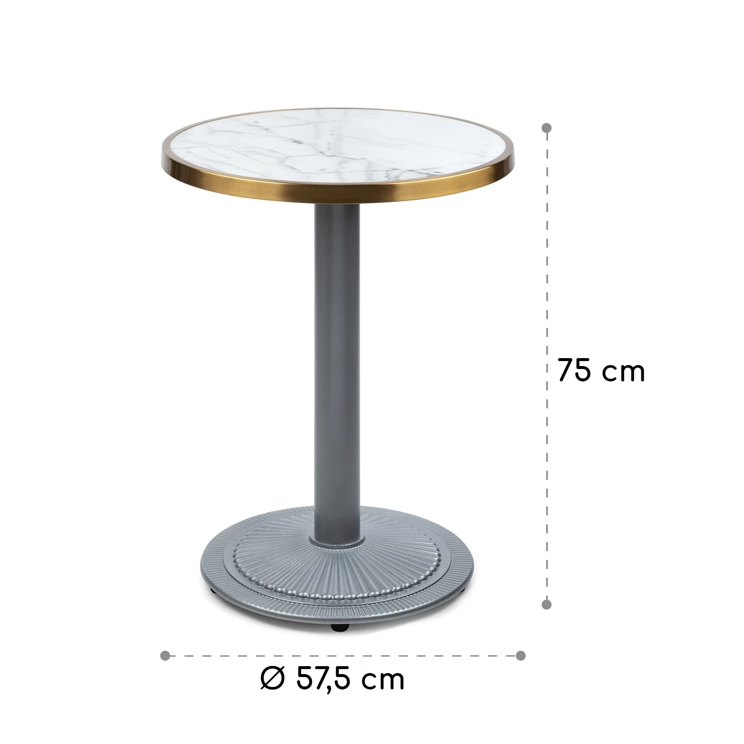 Patras Jewel Marmor-Tisch Jugendstil Ø: 57,5 cm H: 75 cm Gusseiserner Standfuß Patras Jewel Marmor-Tisch Jugendstil Ø: 57,5 Cm H: 75 Cm Gusseiserner Standfuß -Deutschland Klarstein Verkaufs-Shop 10035983 yy 0008 logo