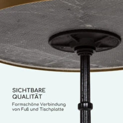 Patras Lux Bistro-Tisch Mit Dreifuß Marmortisch Ø: 57,5 Cm Höhe: 72 Cm -Deutschland Klarstein Verkaufs-Shop 10035984 de 0006 logo