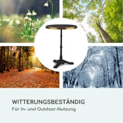 Patras Lux Bistro-Tisch Mit Dreifuß Marmortisch Ø: 57,5 Cm Höhe: 72 Cm -Deutschland Klarstein Verkaufs-Shop 10035984 de 0007 logo