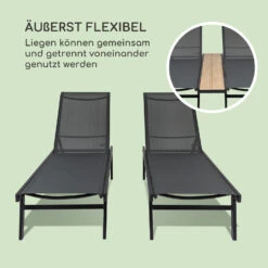 Pompei Sonnenliege Lounger 2 Pers. Aluminium Abstellfläche -Deutschland Klarstein Verkaufs-Shop 10035985 de 0003 logo