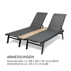 Pompei Sonnenliege Lounger 2 Pers. Aluminium Abstellfläche -Deutschland Klarstein Verkaufs-Shop 10035985 de 0008 logo