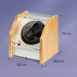 Garonne 2 Uhrenbeweger 1 Drehteller 2 Uhren 3 Speeds 4 Modi Bambus -Deutschland Klarstein Verkaufs-Shop 10036041 yy 0005 logo
