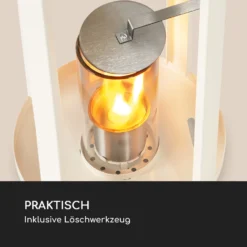 Fiamme Cilindro Ethanol-Laterne 2-Set Edelstahl-Brenner 0,3 Liter 4 H Brenndauer -Deutschland Klarstein Verkaufs-Shop 10036073 de 0007 logo