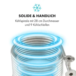 Counterflow Gegenstromkühler Ø28cm 9 Schleifen 304 Edelstahl -Deutschland Klarstein Verkaufs-Shop 10036084 de 0003 logo