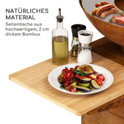 Savage 2.0 Tall Feuerschale Mit Grill Bambus-Seitentische Inkl. Wetterschutz -Deutschland Klarstein Verkaufs-Shop 10036087 de 0003 logo