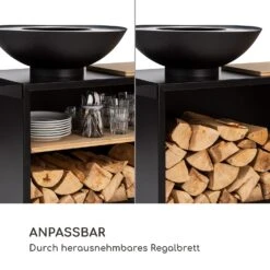 Savage 2.0 Wide Feuerschale Grill Bambus-Schneidebrett Wetterschutz -Deutschland Klarstein Verkaufs-Shop 10036090 de 0004 logo