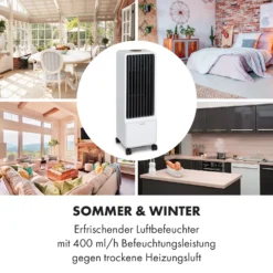 Maxflow Smart 3-in-1 Luftkühler Ventilator 5L WiFi Fernbedienung -Deutschland Klarstein Verkaufs-Shop 10036091 de 0008 logo