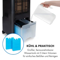 Maxflow Smart 3-in-1 Luftkühler 5L WiFi Fernbedienung 2x Eispack -Deutschland Klarstein Verkaufs-Shop 10036092 de 0007 logo
