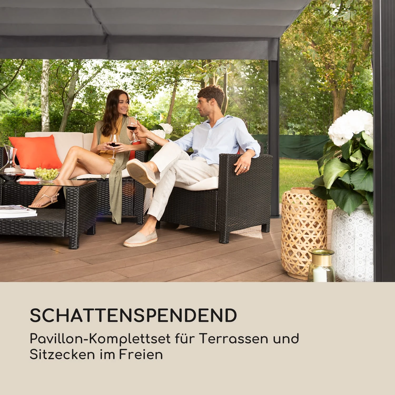 Pantheon Cortina Pergola Ersatzdach 200 g/m² Polyester-Tuch 3x6 m inkl. Seilzug Pantheon Cortina Pergola Ersatzdach 200 G/m² Polyester-Tuch 3x6 M Inkl. Seilzug -Deutschland Klarstein Verkaufs-Shop 10036121 de 0002 logo