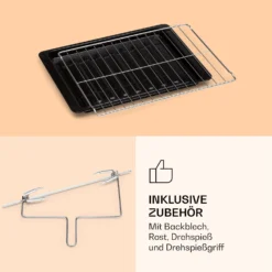 VaporChef Dampfbackofen 230 °C 31 L Drehregler EEK A 5 VaporChef Dampfbackofen 230 °C 31 L Drehregler EEK A -Deutschland Klarstein Verkaufs-Shop 10036173 de 0006 logo